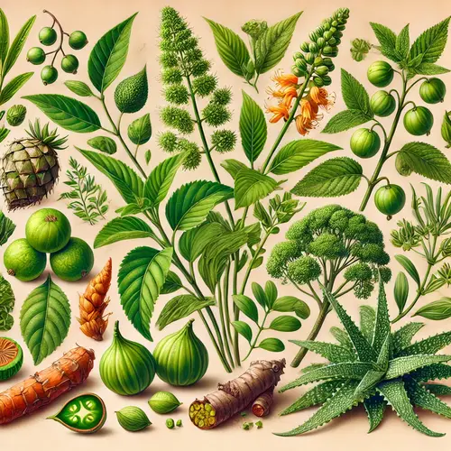 illustration of Indian medicinal plants