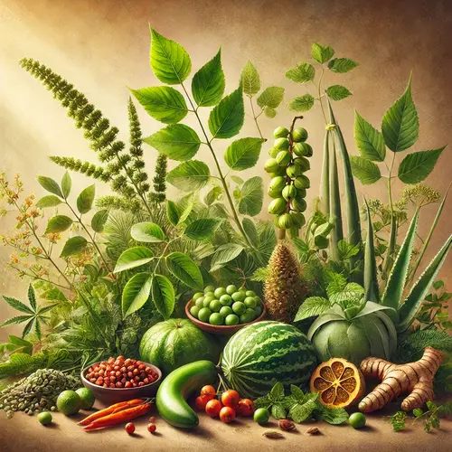 illustration of Indian medicinal plants